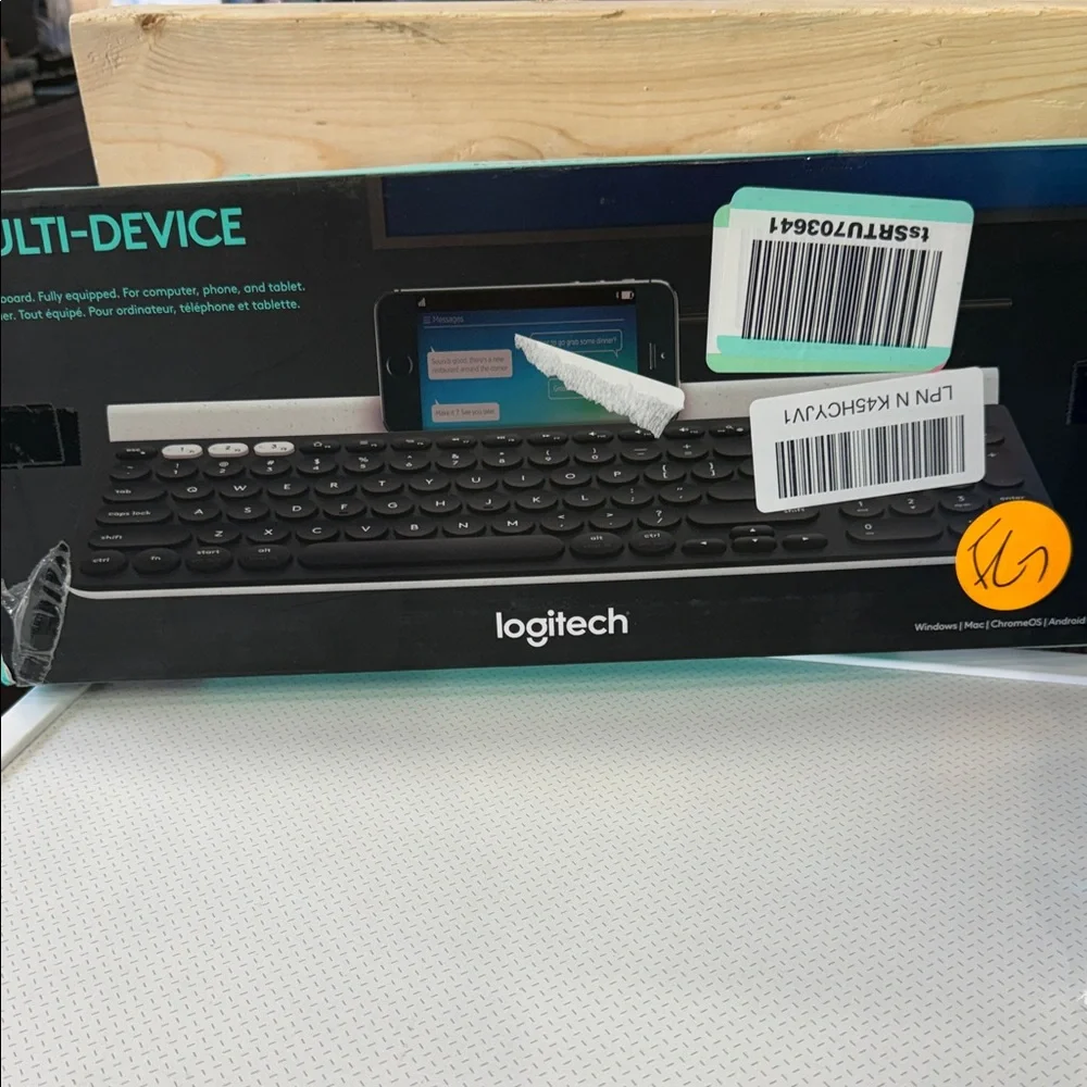 Logitech Multi-Device Keyboard with Black and Gray Keys